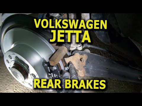 VW Jetta Rear Brake Rotors and Pads replacement DIY