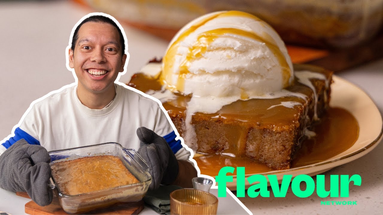 Липкий ирисковый пудинг с пряной ромовой карамелью @matthewchincreative