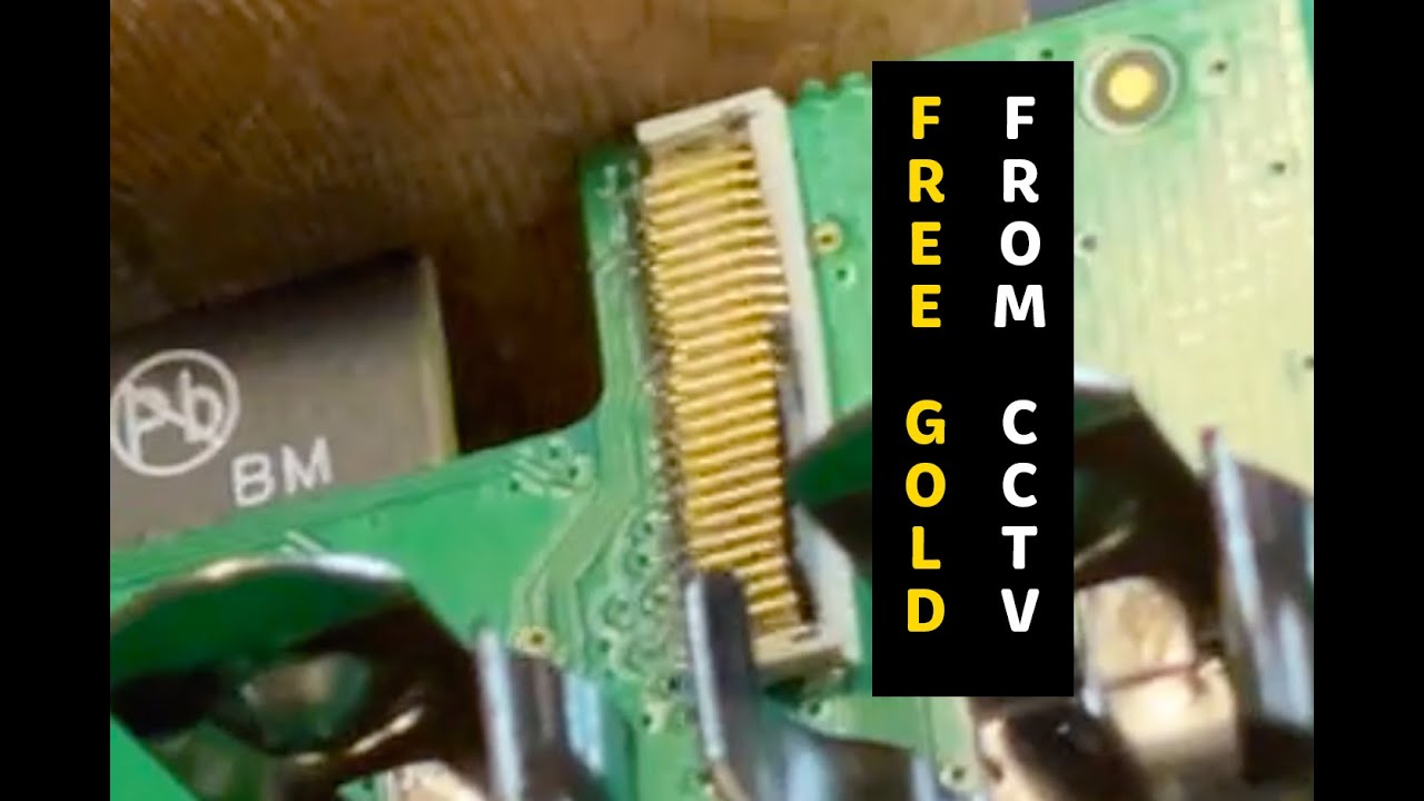 Getting Gold From CCTV's Boards Ready For Refining