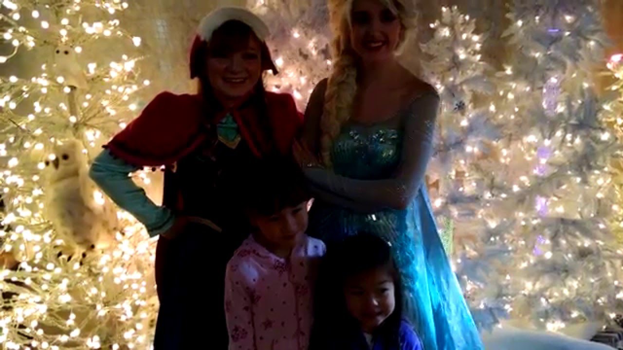 Meeting Anna and Elsa at Knoxville Zoo. Принцессы Анна и Эльза YouTube