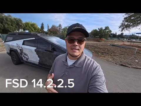 Cybertruck FSD 14.2.2.5 takes on Los Gatos