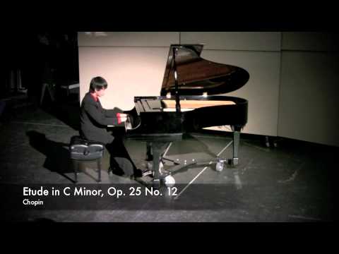 Etude in c minor, Op. 25 No. 12- Chopin performed by John Ferrer