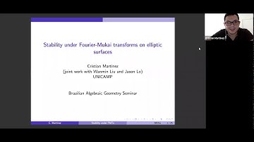 "Stability under Fourier-Mukai transforms on elliptic surfaces" by Cristian Martinez (UNICAMP)