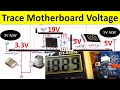 Trace Computer motherboard voltage, laptop motherboard repair