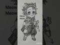 Kawaii Catboy Tanjiro #demonslayer #shorts #ytshorts #art #anime #fyp #myart #tanjiro #drawing