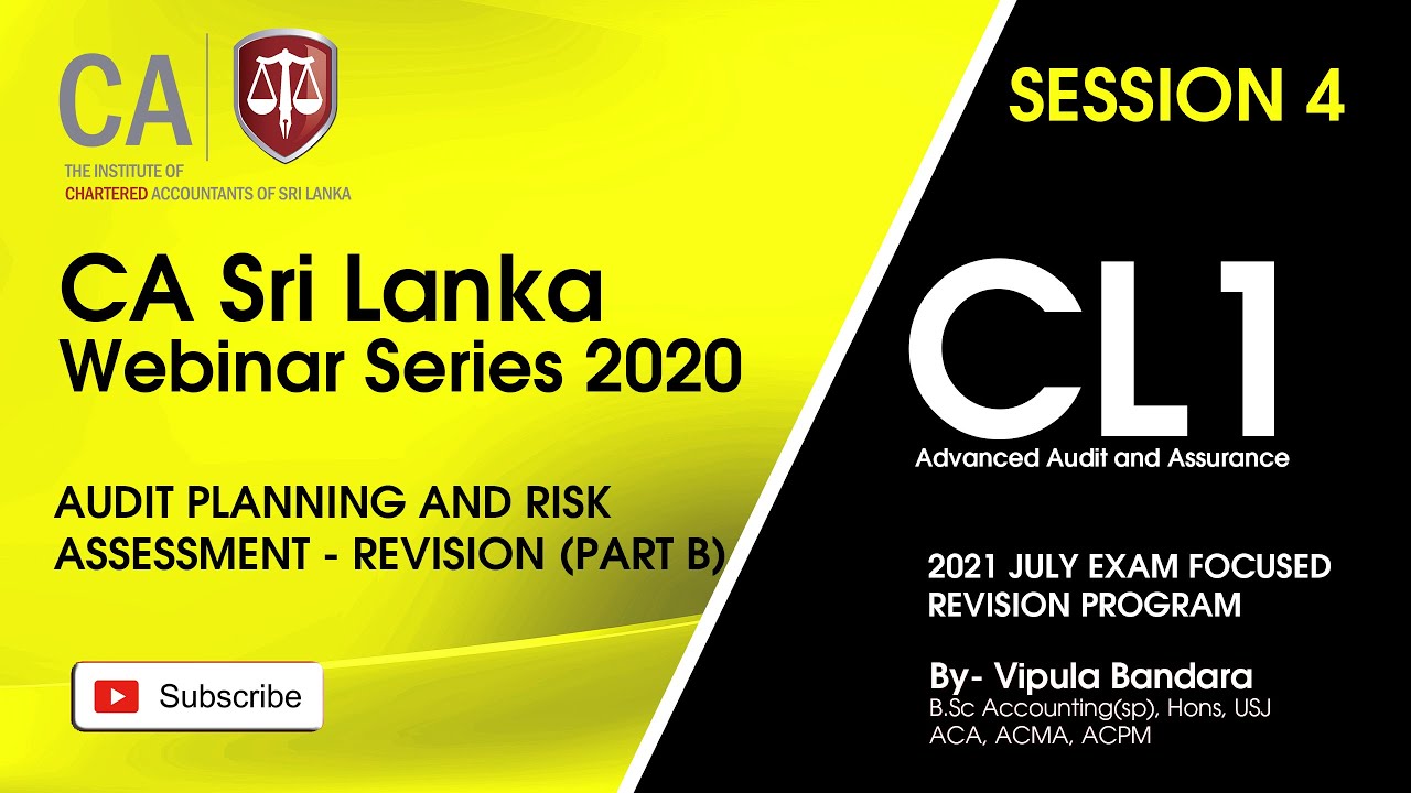 CL1 Audit planning and risk assessment - revision (part B) /9 May 2021 Session 4