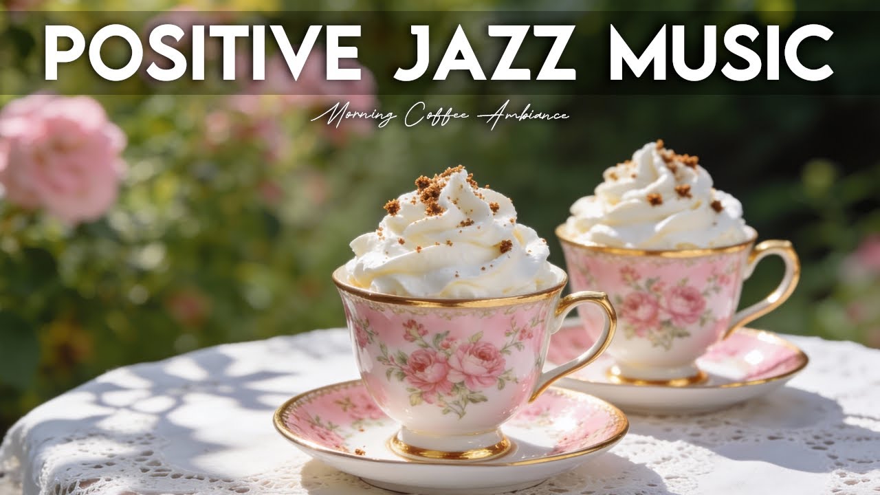 Positive Jazz Music ☕🍃 Coffee Shop Ambiance & Relaxing Jazz Music for Work, Studying & Relaxing.