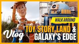 Toy Story Land & Galaxys Edge - Walk Around Vlog - Disney World - January 2021