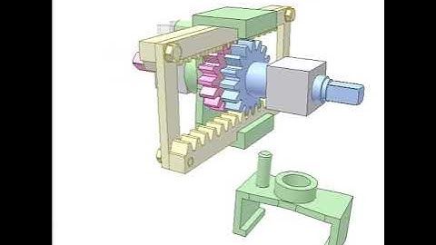 Gear Rack Drive For Reversing Rotation 1