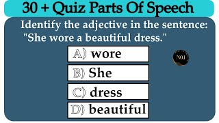 30 + English Grammar Quiz | All Parts of Speech mixed test | Test your English| No.1 Quality English