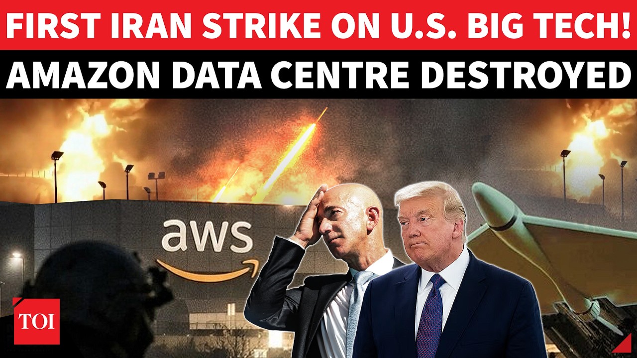 HUGE! Amazon Under IRAN ATTACK, AWS Data Centre IN FLAMES After IRGC ...