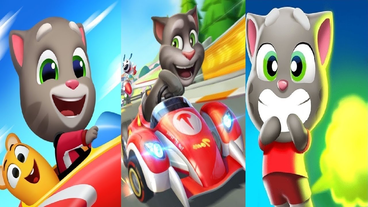 Talking Tom Karting VS Talking Tom Farts VS Talking Tom Sky RUN Android