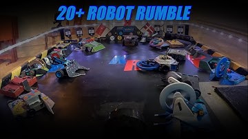 Massive 20 Robot Rumble: Modified Hexbug Battlebots