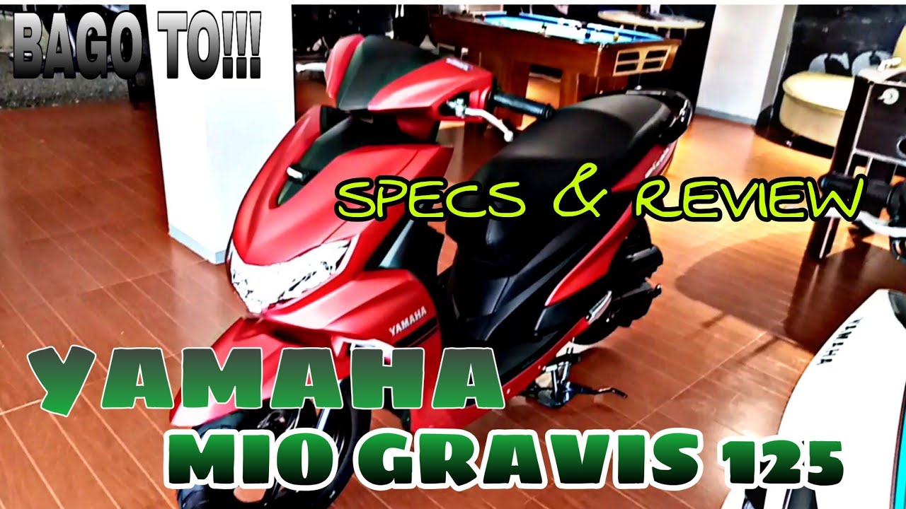 New YAMAHA MIO GRAVIS 125 SPECS AND REVIEW YouTube