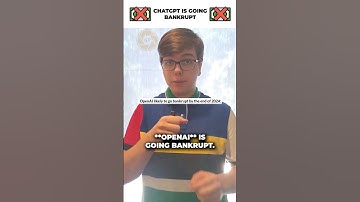 ❌️💸 ChatGPT is GOING BANKRUPT ❌️💵 #shorts #chatgpt #ai #bankruptcy #openai