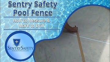 How to Use Drilling Template for Your Sentry Safety Pool Fence Installation