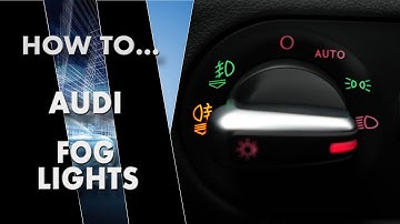 Audi Fog Lights how to switch on and off the Front & Rear Fog Lights | VAG Car Tutorials