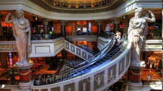 4k Ultrahd Timelapse Of The Lobby Of Caesar's Forum Mall, Las Vegas, Nevada