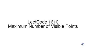 LeetCode 1610: Maximum Number of Visible Points