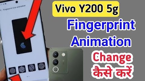 How to Change Fingerprint animation on the vivo y200 5g/ fingerprint animation setting in vivo y200