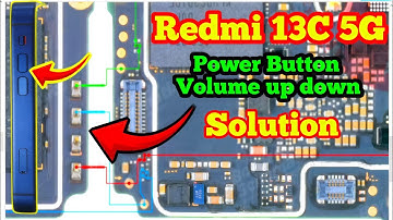 Redmi 13c 5G on off Button not working , redmi 13C 5G volume up down not working #onoffbuttonrepair
