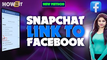 How To Add Snapchat Link To Facebook 2024 | Skill Wave