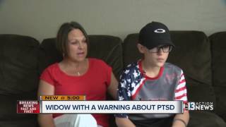 Widow with a warning about PTSD