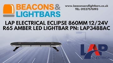 LAP Electrical Eclipse 860mm 12/24v r65 Amber LED Lightbar PN: LAP3488AC
