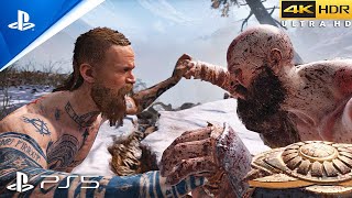 Kratos VS Baldur - Dublado em 4K HDR (REMASTERED PS5) | God of War