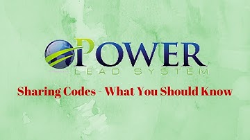 Power Lead System Sharing Codes -  What You Should Know