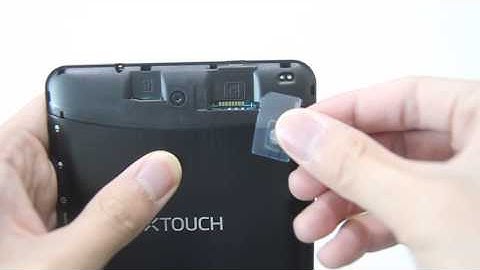 Inserting SIM Card Tutorial of XTOUCH QF71