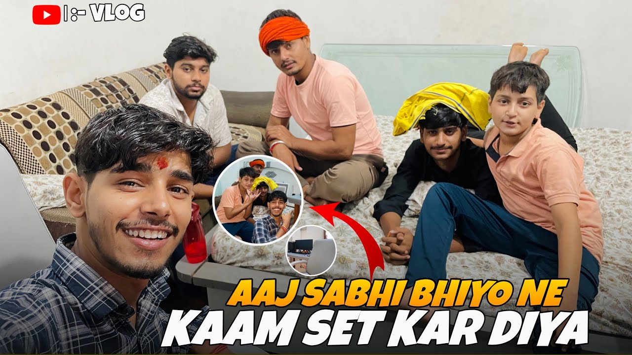 Aaj Sabhi Bhaiya ne ek Saath Kaam kiya💕😉🖥️ full mja aya 🤩💗🥰 @nitishattrii 