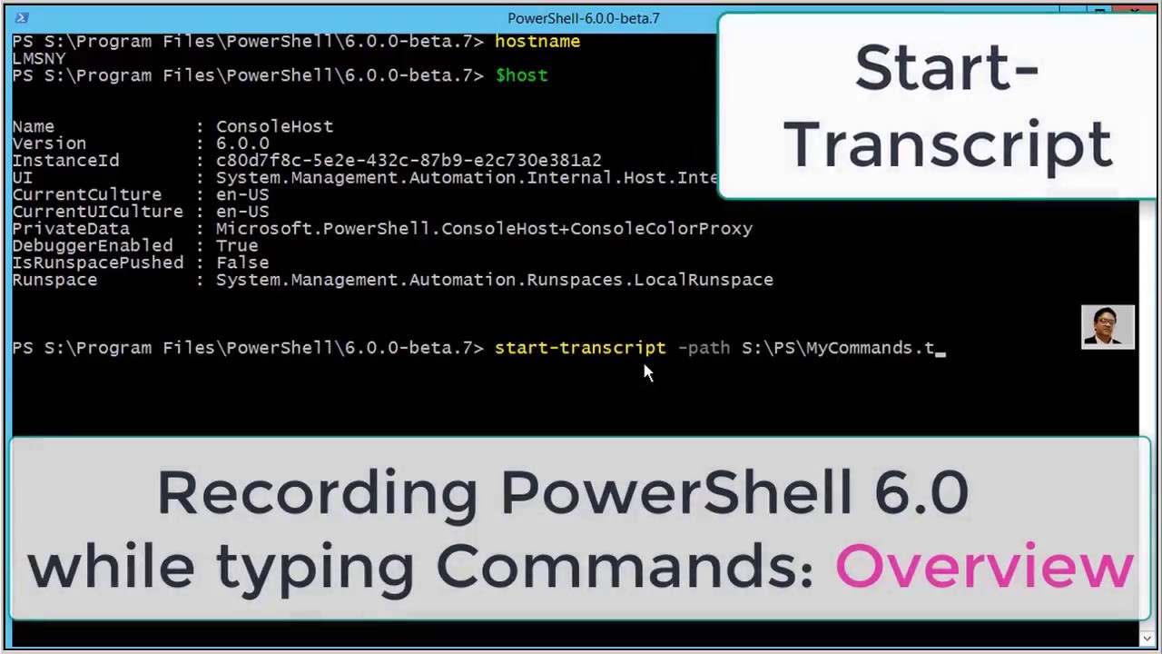 Powershell 6 0 A Quick Overview    Record Transcript