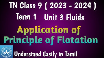 Application of Principle of Flotation| Class 9 Science Term 1 Unit 3 Fluids