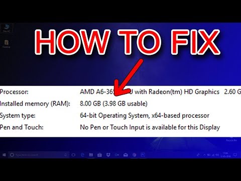 HOW TO FIX ONLY 3.75 GB USABLE OUT OF 8 GB IN WINDOWS 7/8/10.