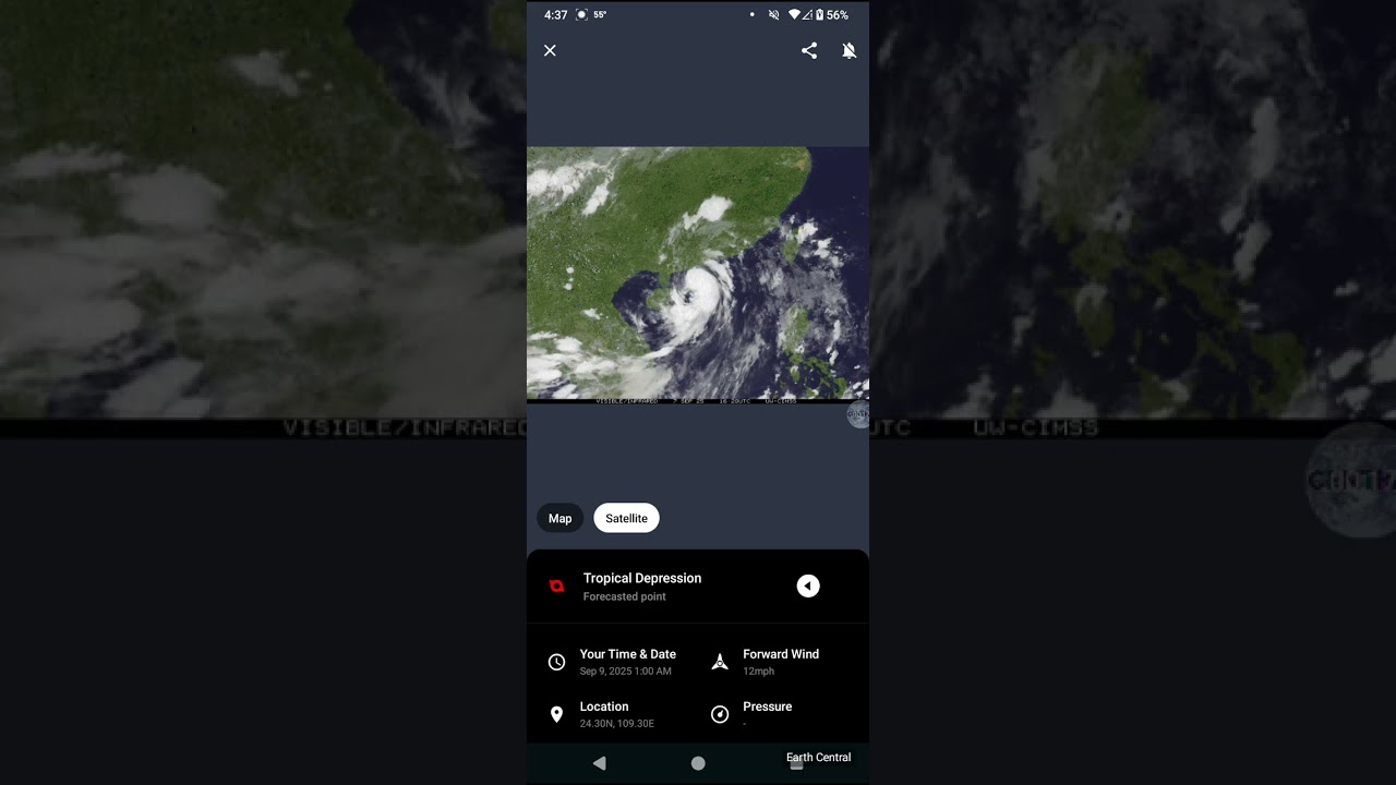 Tropical Storm Tapah Pushing Typhoon Strength Ahead of Landfall