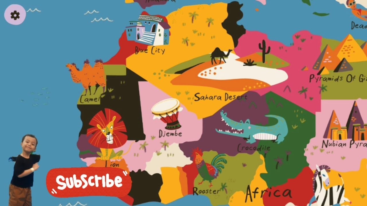 World Atlas - NORTH AFRICA Egypt - Learn Fun Facts Ensiklopedia Geografi 