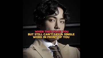 When they hate you 💀🔥|| #bts #shorts #trending #btsarmy #v