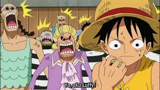 One Piece Indonesia momen lucu Luffy telpon markas angkatan laut