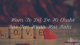 Video thumbnail of "Thoda Sa Pyaar Hua Hai lyrics | Armaan Malik | Gurru Ravi"