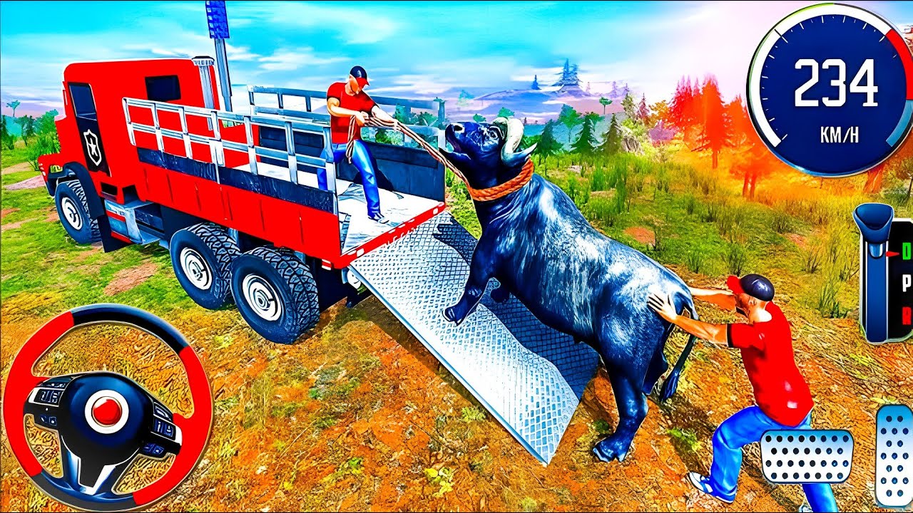 Animal Cargo Truck Driving Game 3D - Animal Transport Cargo Truck 2024 - Android Gameplay