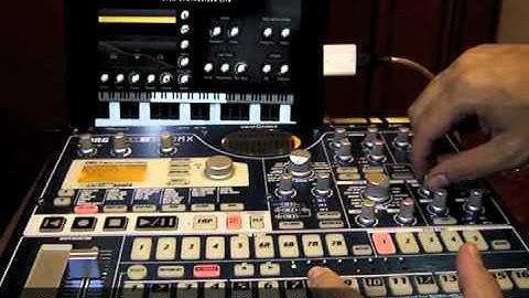 Sylo Synthesiser and Korg EMX-1 - MIDI test