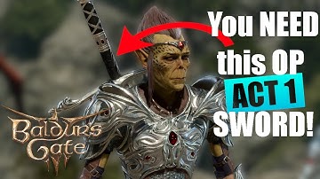 Get this INCREDIBLE ACT 1 SWORD! | Baldur