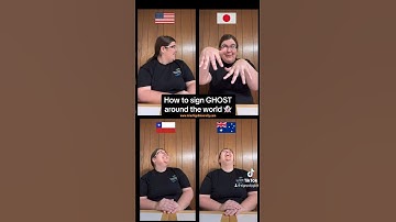 👻 How to sign #GHOST in #Australia #Japan #Chile #USA #signlanguage