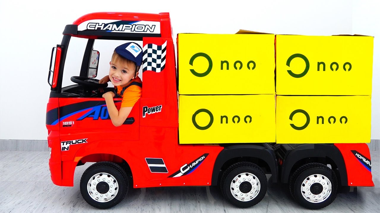 vlad and nikita pretend play with toy cars