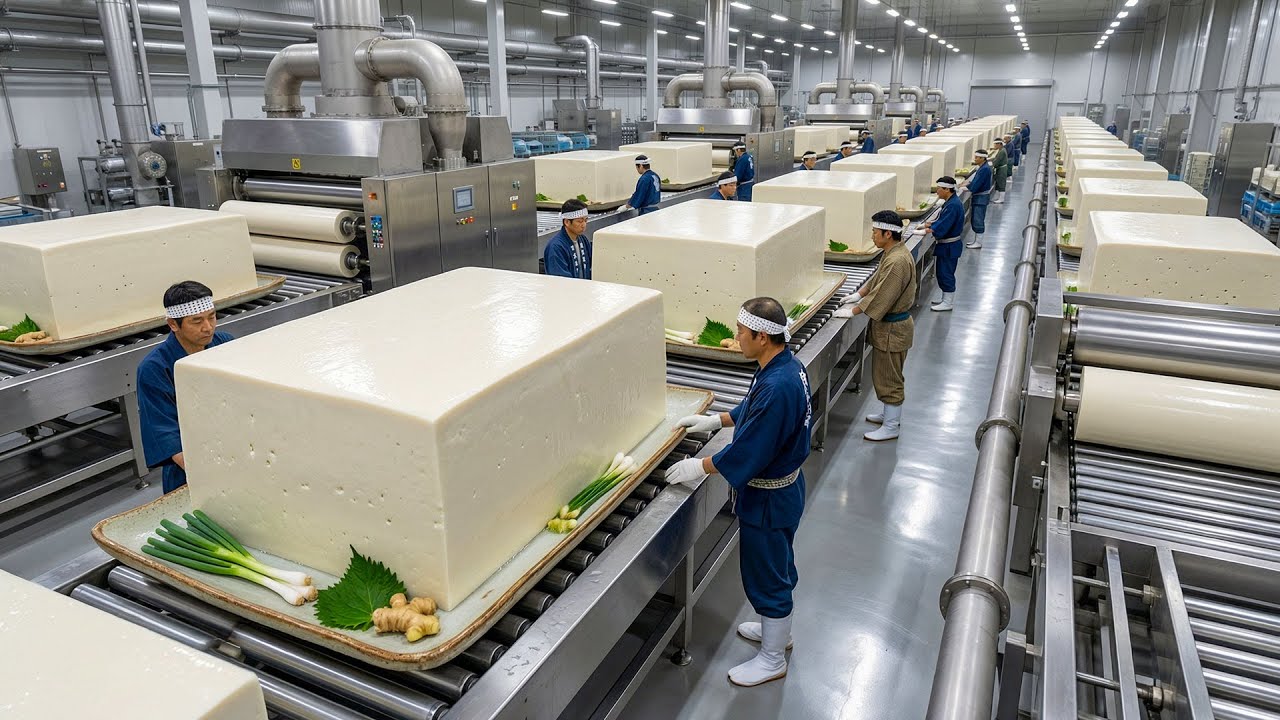 製造現場の裏側】日本の豆腐はこうして作られる｜伝統製法で生まれる 