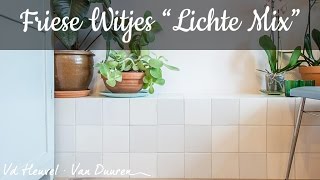 vdh-vd project Oud Hollandse Friese Witjes Lichte Mix | Keramiek / Keramische Wandtegels Tegelwand