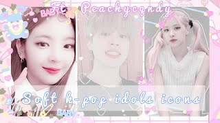 ☁ Soft k-pop Idol's icons ☁ // ♡ft-  P e a c h y c q n d y♡ // Ꮚ˘ ꈊ ˘ Ꮚ // screenshot 3