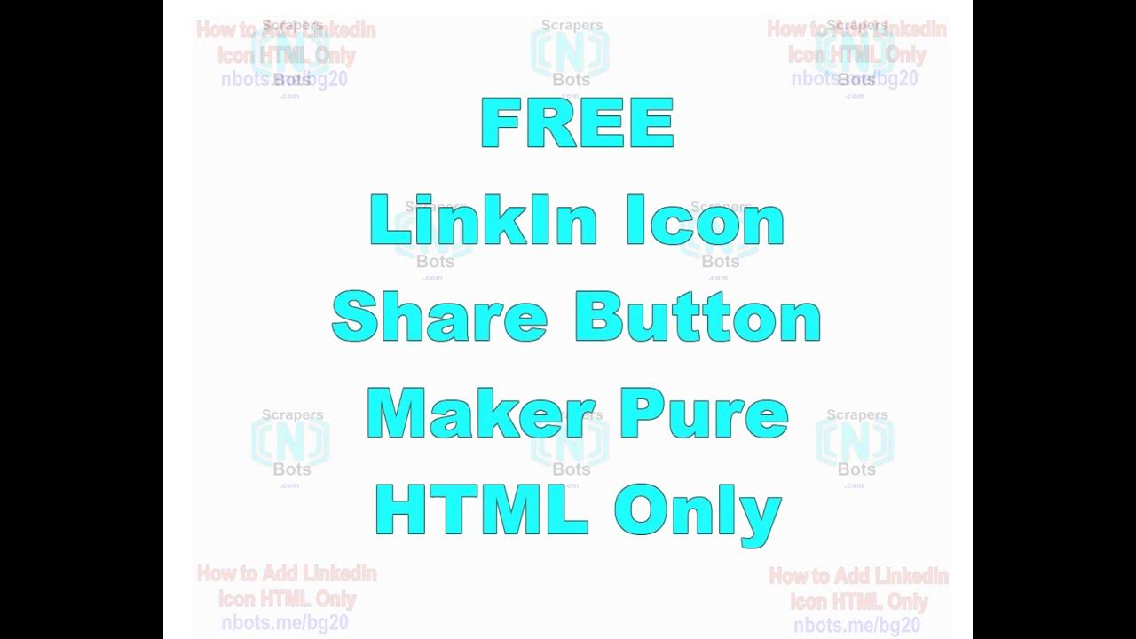 How to #Add #Linkedin #Icon to #HTML - YouTube