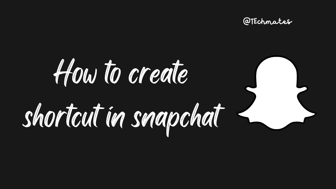 How To Create Shortcut In Snapchat Snap Shortcut 2022 YouTube